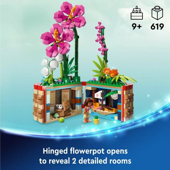 NEW Lego Disney Moana Flowerpot Orchid Flower Home Decor Building Set with Doll - Picture 12 of 16